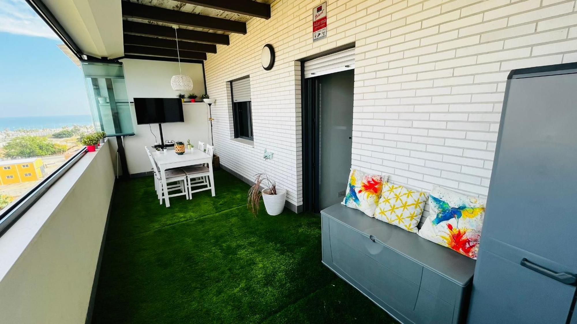 Appartement Atico Con Piscina Y Vistas Al Mar Habitat Litoral à Málaga Extérieur photo